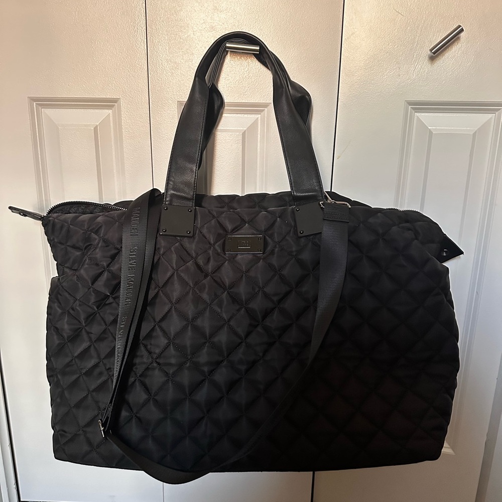 Black Steve Madden Weekender Bag